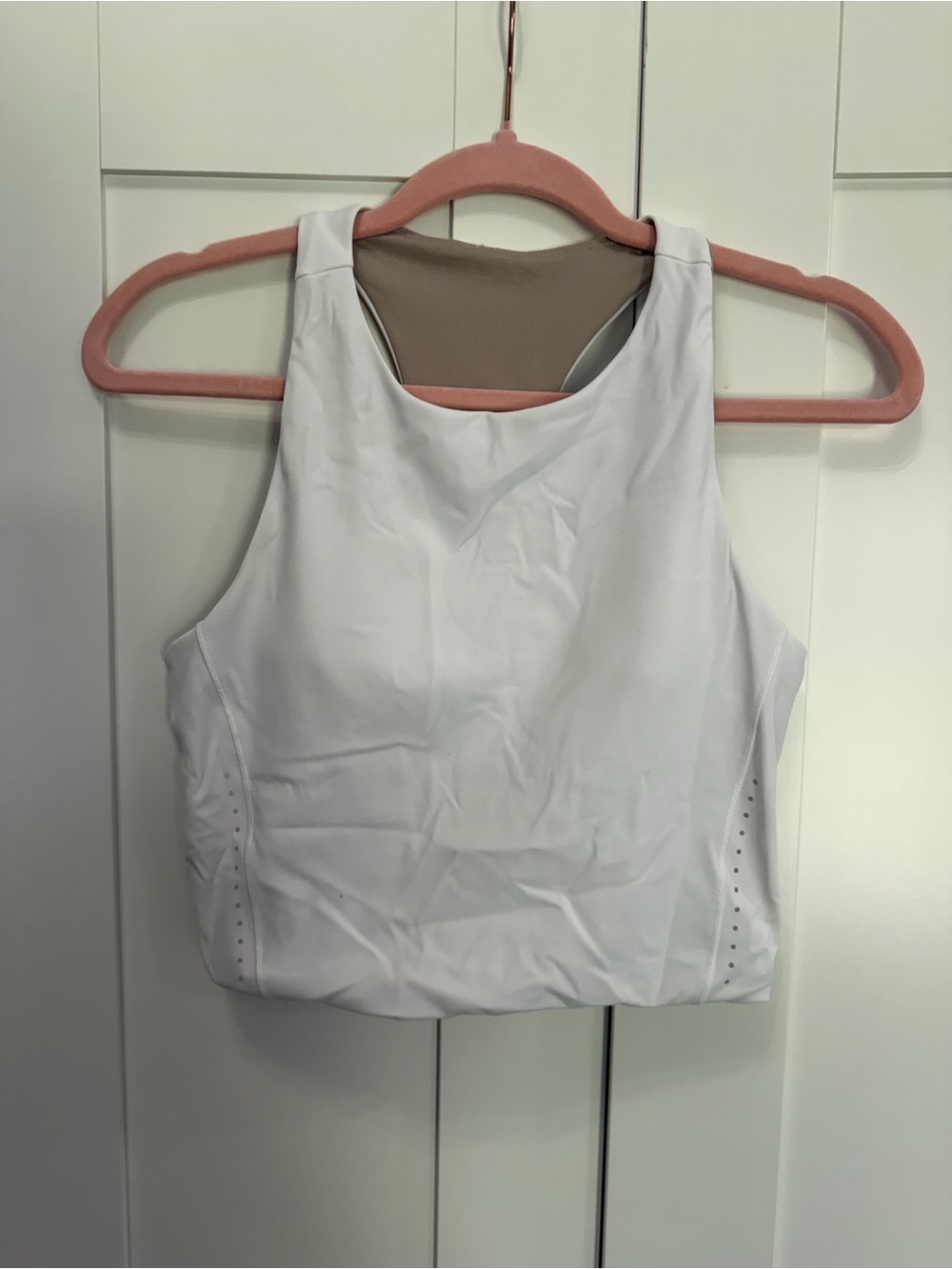 lululemon athletica White High-Neck Crop Tank